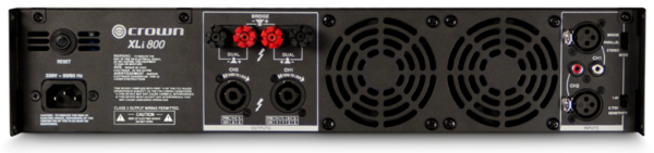 XLI800 2CH POWER AMPLIFIER  300W @ 4OHM, 200W @ 8OHM, 600W @ 8OHM BRIDGED